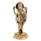 Handmade Golden Brass Lord Dhanvantri Holding The Pot Of Amrit Statue