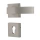 Handmade Silver Finish Brass Mortise Door Lock Handle Set