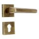 Handmade Antique Gold Brass  Mortise Door Lock Handle Set