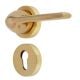Handmade Satin brass Contemporary Modern Door Handle set