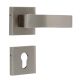 Handmade Silver Finish Brass Mortise Door Lock Handle Set