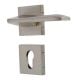 Handmade Silver Matt Finish Brass Mortise Door Lock Handle Set