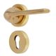 Handmade Satin brass Contemporary Modern Door Handle set