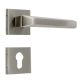Handmade Silver Polish Brass Mortise Door Lock Handle Set