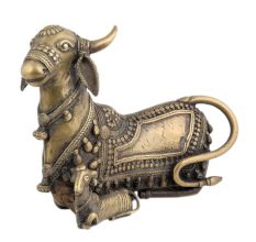 Tribal Cow With Calf Sitting Yantra For Your Success