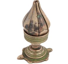 Incense Holder Lotus Flower With Turtle For Pooja Room