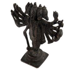 Panchamukhi Or 5 Headed Hanuman Standing Figure In Stylish Brass