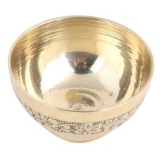 Brass Small Bowls With Carving Work - A Rare Gift Item