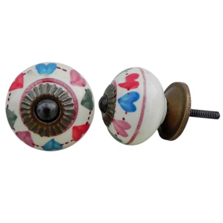 Mixed Color Heart Knob