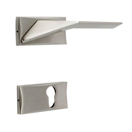 Handmade Stainless Steel Finish  Mortise Door Handle Set