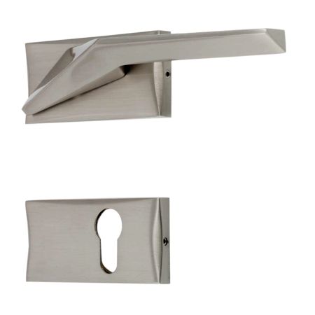 Handmade Stainless Steel Finish  Mortise Door Handle Set