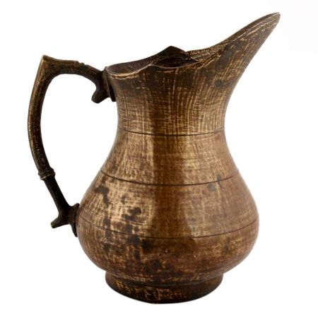 Handmade Brown Brass Tribal Design Pitcher Water Jug
