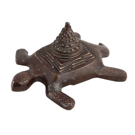 Yantra With Fine Work On Turtle For Home Decor