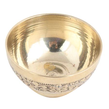 Brass Small Bowls With Carving Work - A Rare Gift Item