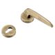 Handmade Antique Gold Brush Brass Mortise Door Lock Handle