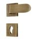 Handmade Antique Brass Square Mortise Door Lock Handle Set