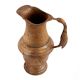 Handmade Brown Patina Rich Brass Jug Or Pitcher With Bird Handle