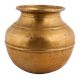 Handmade Gold Brushed Brass kalash Or Lota