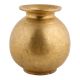 Handmade Golden Brass Matka Pot