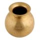 Handmade Golden Brass Matka Pot