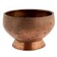 Handmade Brown Brass Bowl With An Elevated Round Base