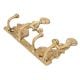 Handmade Golden Brass Welcome Ladies Key Holder With 4 Hooks
