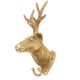 Brass Deer Hook With 2 Khooti For Stylish Home Decor