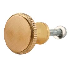 Handmade Golden Brass Round Furniture Knob