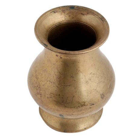 Holy Water Pot Plain In Brass