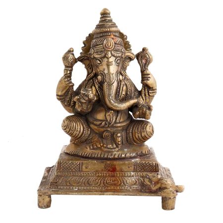 Sitting Lord Ganesha Figure For Home Decor