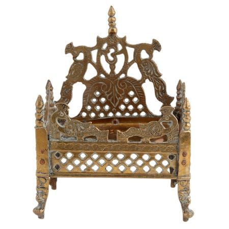 Krishna Bed with Jalli Work With Intricate Carving