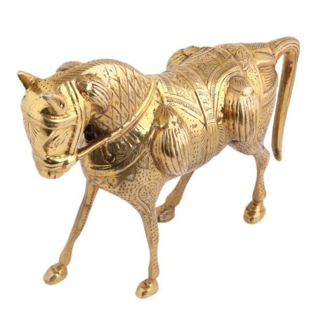 Standing Horse With Carving- Decorate your space