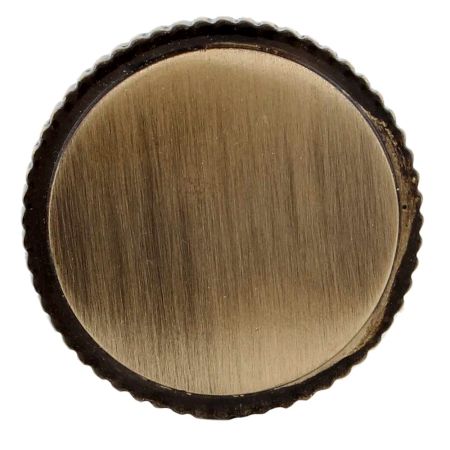 Handmade Antique Brass Round Contemporary Knob