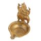 Oil Lamp With Ganesha Plate