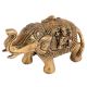 Elephant With Figure Laxmi & Ganesha Small