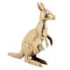 Kangaroo Sitting in Brass Material