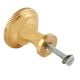 Hand Made Satin Brass Traditional Round Shaped Knob