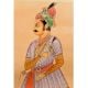 Canvas Painting Of Emperor Jahangir Standing With Sword