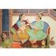 Canvas Painting of Mughal Emperor Enjoying Drinking Wine With Music