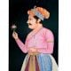 Handmade Indian Royalty Portrait Painting of Emperor Shah Jahan