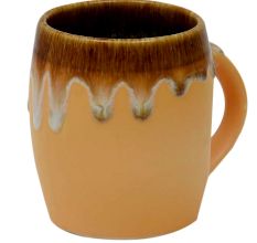 Handcrafted Dual Color Glazed Ceramic Coffee Or Tea Mug
