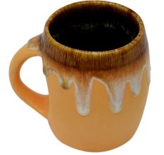 Handcrafted Dual Color Glazed Ceramic Coffee Or Tea Mug
