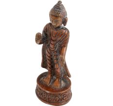 Handmade Copper Finish Brass Standing Buddha Statue