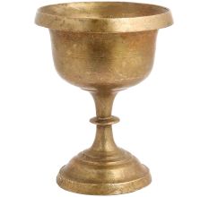Handmade Antique Golden Brass Goblet Cup