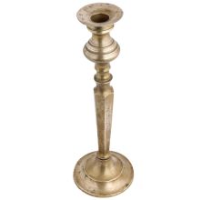Handmade Aged Gold Brass Pedestal Candle Holder