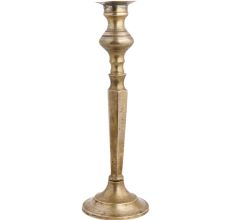Handmade Aged Gold Brass Pedestal Candle Holder