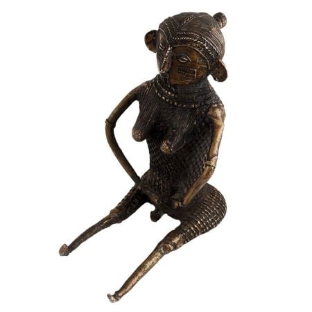 Fine Tribal Sitting Female Figure