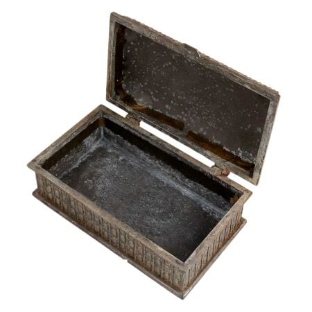 Vintage Rectangular Shape Box In English Art