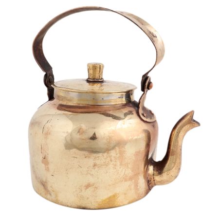 Handmade Brown Copper Kettle Tea Pot