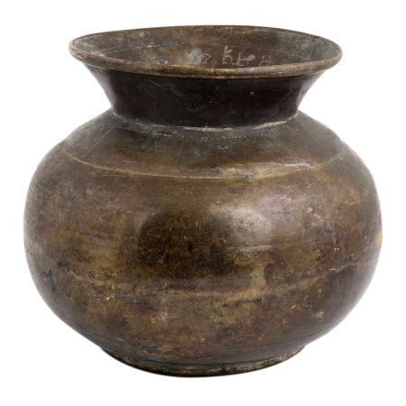 Handmade Simple Black Brass Water Pot Lota